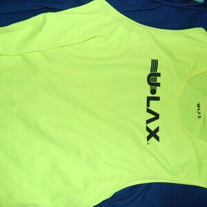 preowned mens tank top / U LAX / XL extra large / neon yellow